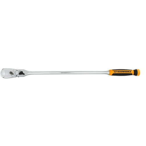 Picture of 1/2” Drive 90-Tooth Dual Material Locking Flex Head Teardrop Ratchet 24”