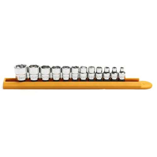 Picture of 12 Pc. 1/4" Drive 6 Point Stubby Socket Set Metric
