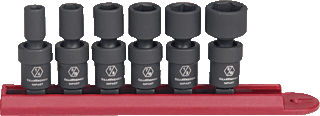 Picture of 6 Pc. 1/4" Dr. Impact SAE Universal Socket Set