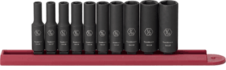 Picture of 10 Pc. 1/4" Drive 6 Pt. SAE Deep Impact Socket Set
