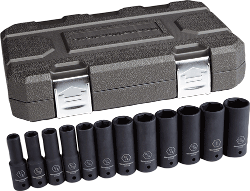 Picture of 12 Pc. SAE Deep Impact Socket Set