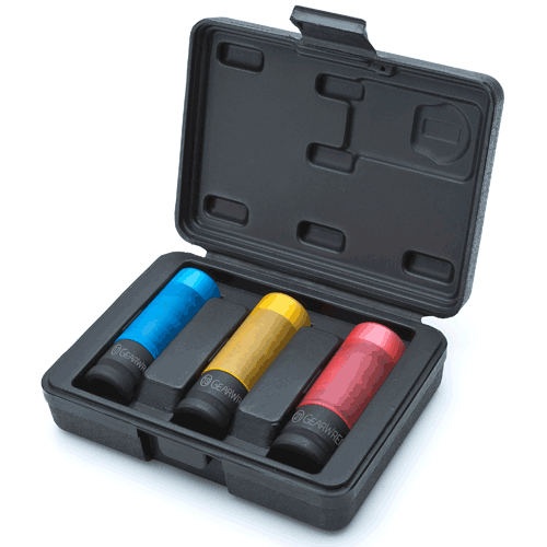 Picture of 3 Pc. Metric High-Strength Wheel Protector Impact Socket Set