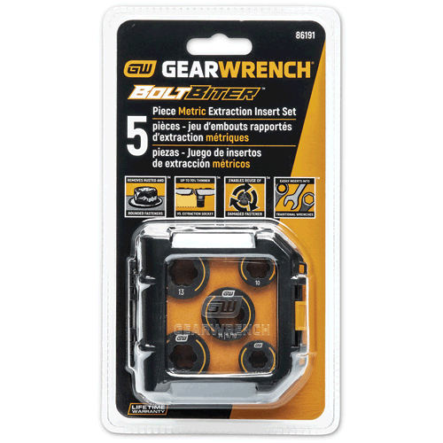 Picture of 5 Pc. Bolt Biter™ Metric Wrench Insert Set