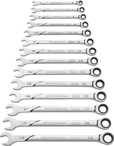 Picture of 120XP Universal Spline XL Combination Ratcheting Wrench Set - 14 Pc. Metric