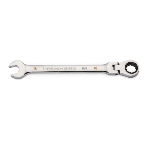 Picture of 18mm 90-Tooth 12 Point Flex Head Ratcheting Combination Wrench