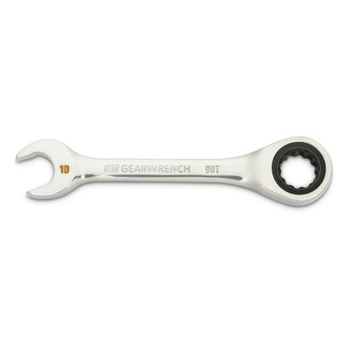 Picture of 10mm 90-Tooth 12 Point Stubby Combination Ratcheting Wrench