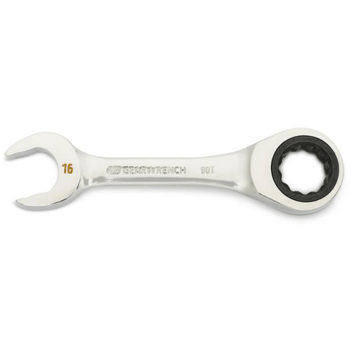Picture of 16mm 90-Tooth 12 Point Stubby Combination Ratcheting Wrench