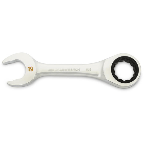 Picture of 19mm 90-Tooth 12 Point Stubby Combination Ratcheting Wrench