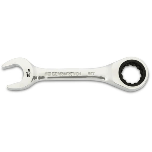 Picture of 9/16" 90-Tooth 12 Point Stubby Combination Ratcheting Wrench
