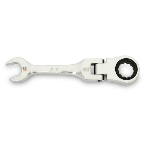 Picture of 11mm 90-Tooth 12 Point Stubby Flex Combination Ratcheting Wrench