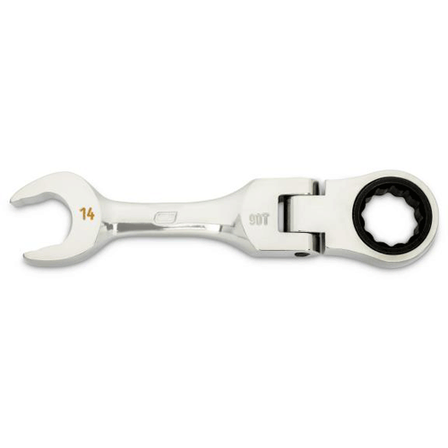 Picture of 14mm 90-Tooth 12 Point Stubby Flex Combination Ratcheting Wrench