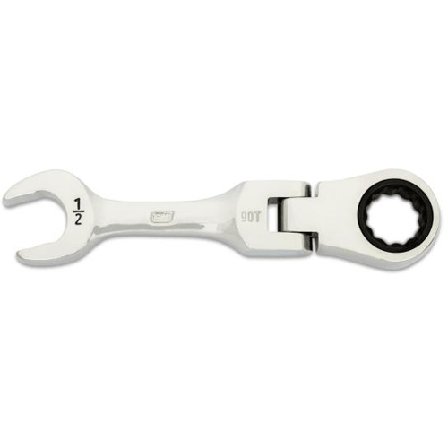 Picture of 1/2" 90-Tooth 12 Point Stubby Flex Combination Ratcheting Wrench