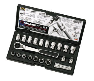 Picture of Pass Thru Ratchet 21 Pc. Set 3/8" Dr. (20mm)
