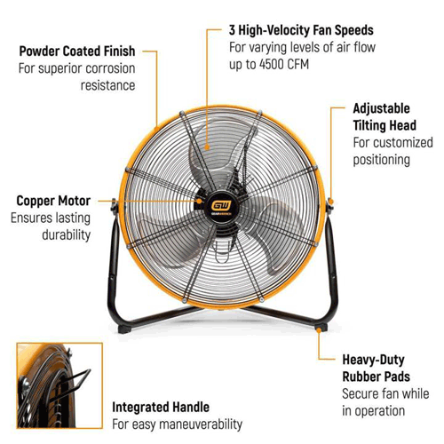 Picture of 20"HIGH VELOCITY SHOP FAN