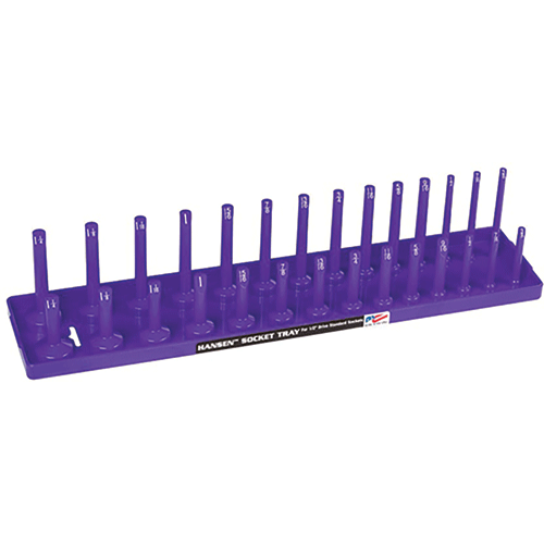 Picture of 1/2" Dr. Standard Regular, Deep Socket Holder - Purple