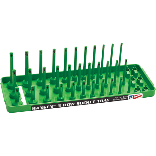 Picture of 1/4" Drive SAE 3 Row Socket Tray - Green