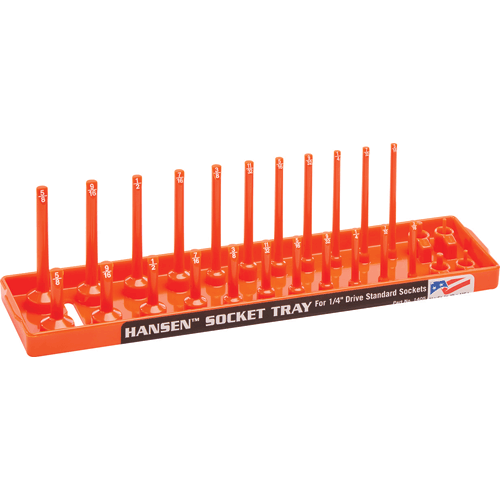 Picture of 1/4" Easy ID Socket Tray - Orange