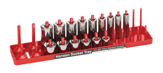 Picture of 3/8" Easy ID Socket Tray - Red