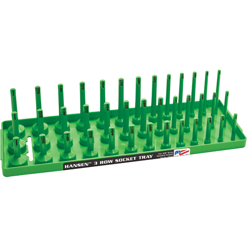 Picture of 3/8" Drive SAE 3 Row Socket Tray - Green