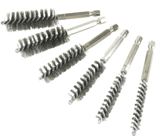 Picture of 6 Pc. Stainless Steel Twisted Wire Bore Brush Set