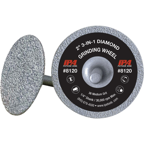 Picture of 3-in-1 Diamond Grinding Wheel, 2" Diameter