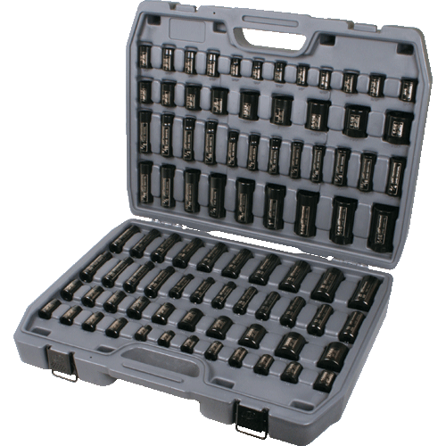 Picture of 86 Pc. 1/2" & 3/8" Dr. Combo Standard & Deep Socket Set