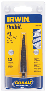 Picture of Unibit Cobalt Alloy Steel 13 Step Drill