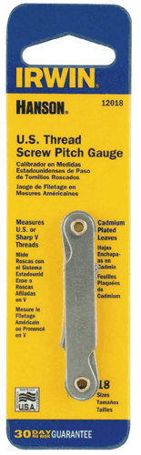 Picture of 18 Leaf Standar Thread Pitch Gauge