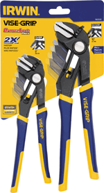 Picture of 2 Pc. GrooveLock 8" & 10" Straight Jaw Pliers Set