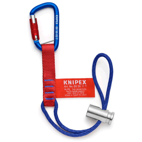 Picture of 18” Tool Tethering Adaptor Straps with Captive Eye Carabiner Up to 13 lbs.