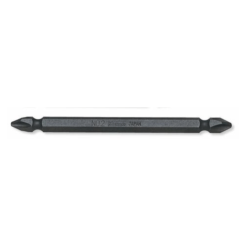 Picture of 1/4 Hex Dr. Double Ended Bit  PH2  Length 100mm Magnetized