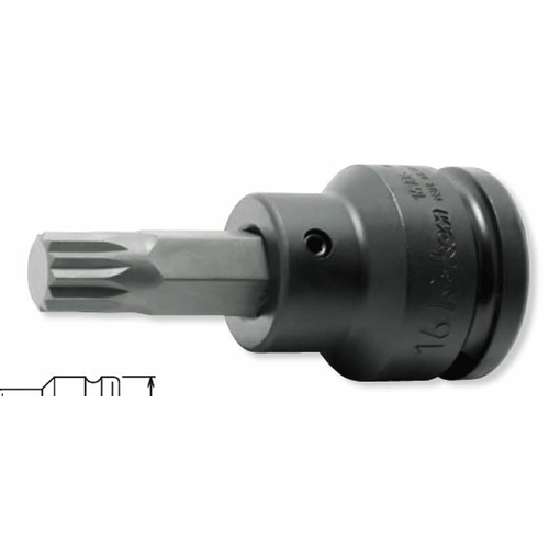 Picture of 3/4 Sq. Dr. Bit Socket XZN M18 Triple Square Length 76mm