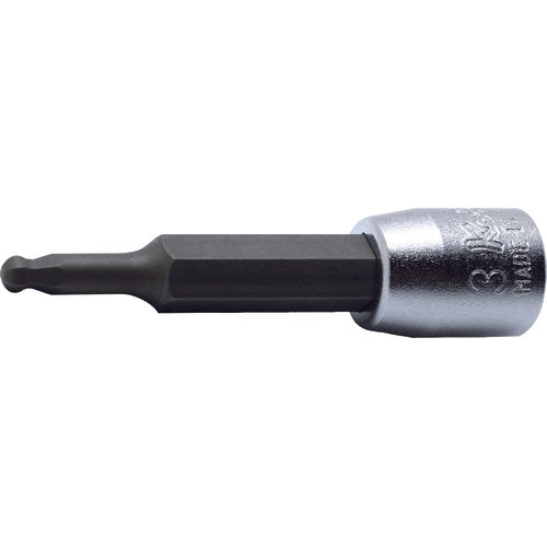 Picture of 1/4 Sq. Dr. Bit Socket  4mm Ballpoint Hex Length 50mm