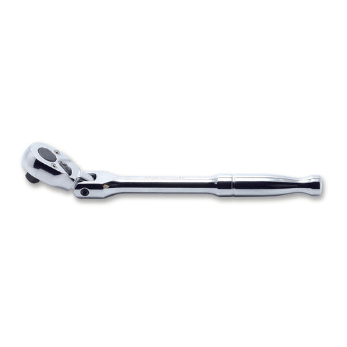 Picture of 1/4 Sq. Dr. Ratchet Handle  20 teeth  Length 161mm Flexible Head Polished Handle