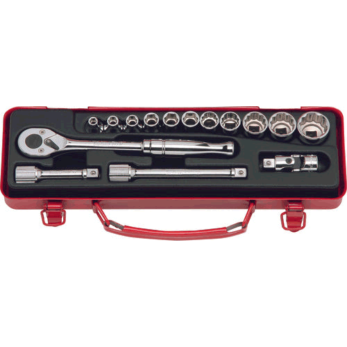 Picture of 3/8 Sq. Dr. Socket set   6, 12 point   15 pieces