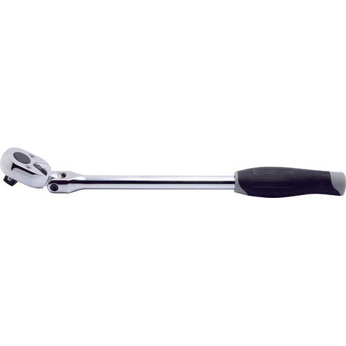 Picture of 3/8 Sq. Dr. Ratchet Handle  24 teeth Locking Flexible Head Length 285mm  Plastic Handle