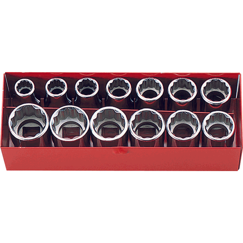 Picture of 1/2 Sq. Dr. 13 Piece 12-Point Metric Socket set  10-22mm