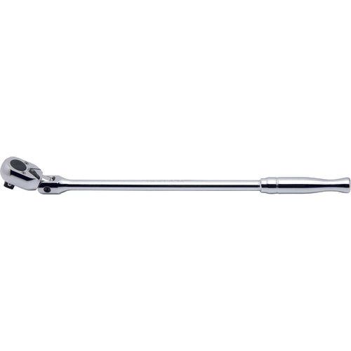 Picture of 1/2 Sq. Dr. Ratchet Handle  24 teeth Flexible Head Length 450mm  Polished Handle