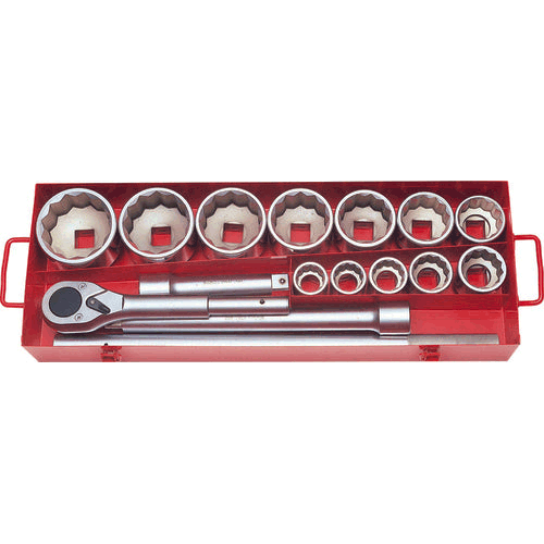 Picture of 1 Sq. Dr. 15 Piece 12-Point Metric Socket Set  32-80mm