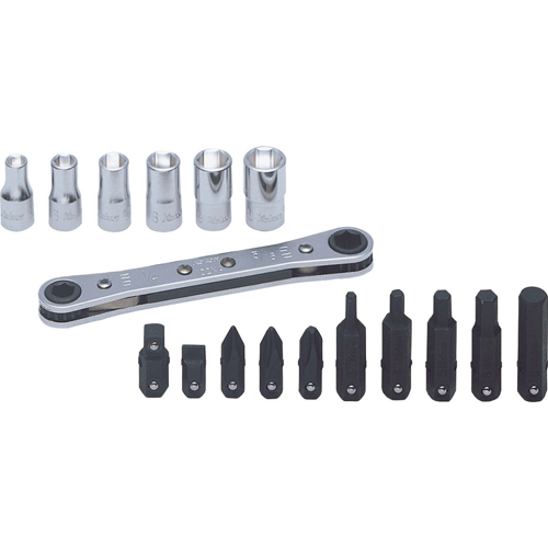 Picture of 1/4" Sq. Dr. 17 Piece 6-Point Metric Socket Set  5-10mm