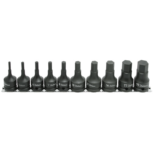Picture of 1/2 Sq. Dr. Bit Socket set  4-19mm Hex Length 60mm  10 pieces