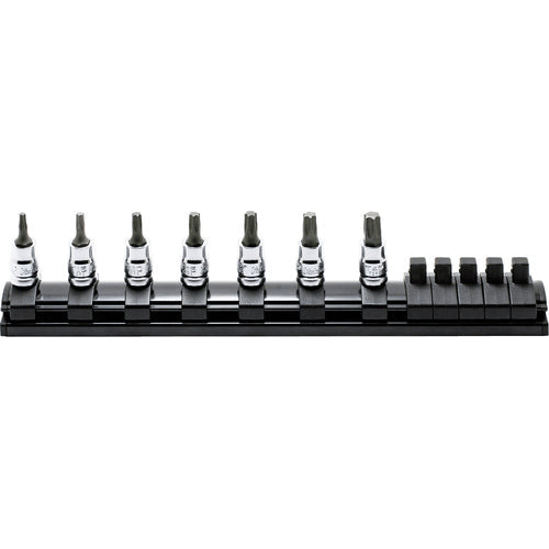 Picture of 1/4 Sq. Dr. 7 Piece Z-SeriesÂ® TORXÂ® Bit Socket Set T10-T40  Length 28mm