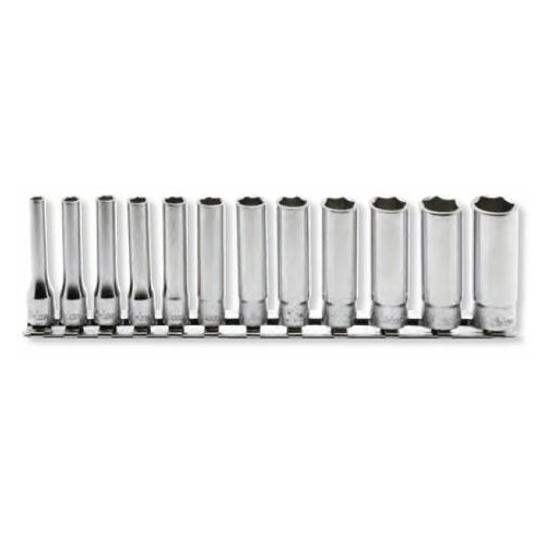 Picture of 1/4 Sq. Dr. Socket set  4-14mm 6 point   12 pieces