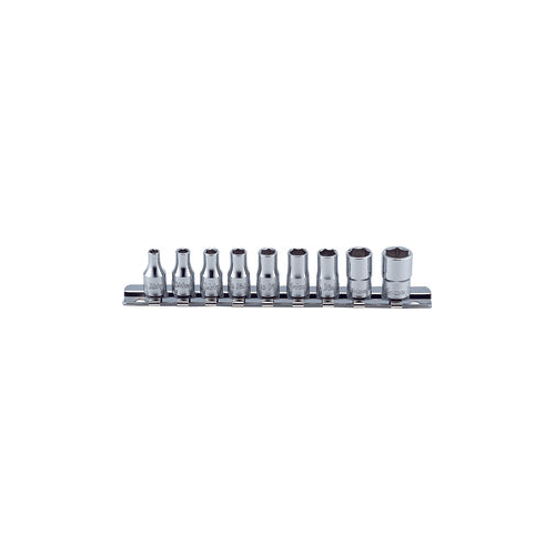 Picture of 1/4 Sq. Dr. Socket set  8BA-0BA 6 point   9 pieces