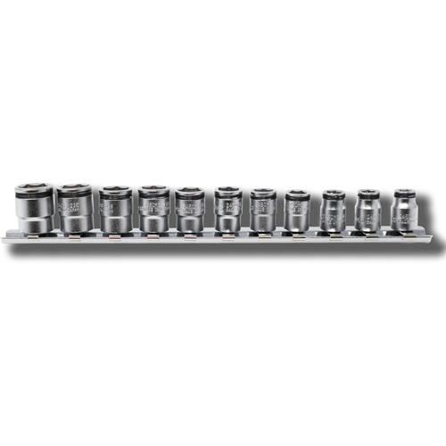 Picture of 1/4 Sq. Dr. Short NUT GRIPÂ® Socket Set,  5-14mm  -  11 pieces - RS2450MS/11