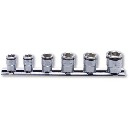 Picture of 1/4 Sq. Dr. Short NUT GRIPÂ® Socket Set,  7-14mm - 6 pieces