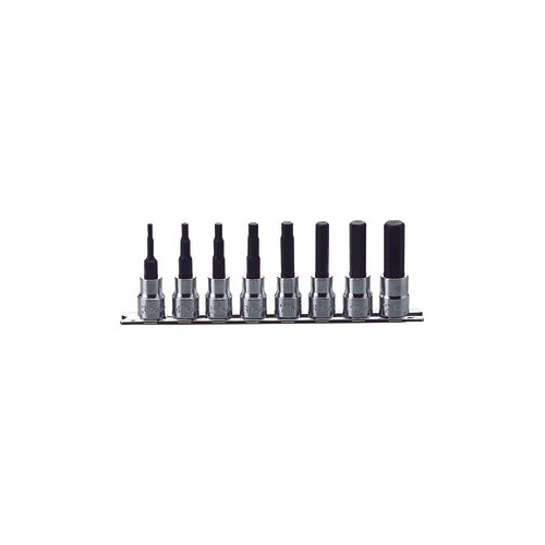 Picture of 3/8 Sq. Dr. Bit Socket set  3mm-12mm Hex 200mm  8 pieces