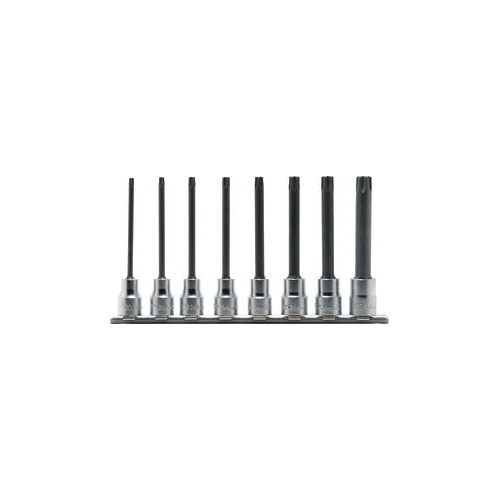 Picture of 3/8 Sq. Dr. 8 Piece Round Shank TORXÂ® Bit Socket set T20-T55