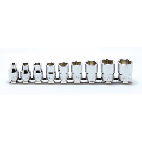 Picture of 3/8 Sq. Dr. Socket set  1/4-3/4 12 point 200mm  9 pieces