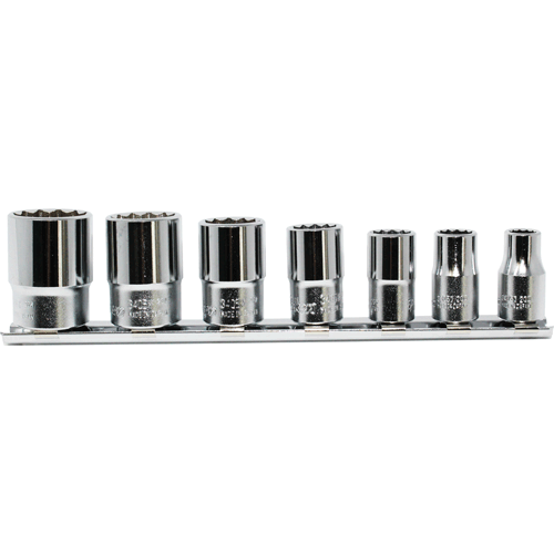 Picture of 3/8 Sq. Dr. Socket set Whitworth 1/8-1/2 12 point 200mm  7 pieces